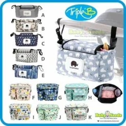 Triple'B Baby Stroller Organizer & Diaper Storage Bag
