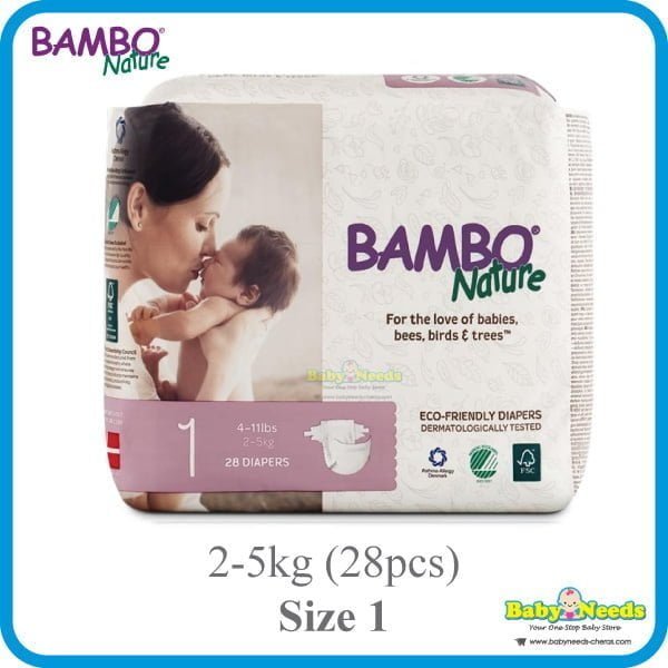 Bambo Nature Dream Tape Diaper (6packs) - Baby Needs Online Store Malaysia