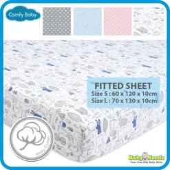 Comfy Baby Comfy Living Fitted Sheet 60cmx120cm/70cmx130cm