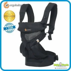 ErgoBaby 4 Position 360 Baby Carrier ( Cool Air Onyx Black )