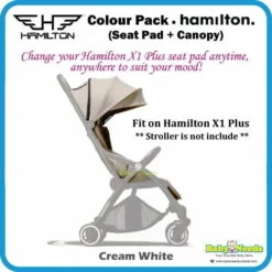 Alternative view of Hamilton X1 Plus Magic Fold Stroller Colour Pack (Seat Pad with Canopy)