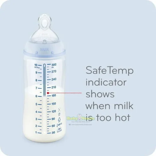 Nuk Premium Choice+ Wide Neck PP Bottle Temperature Control with Silicone Teat 150ml/300ml - Image 8
