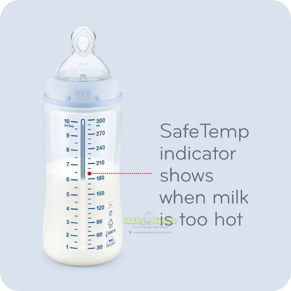 Nuk Premium Choice+ Wide Neck PP Bottle Temperature Control with Silicone Teat 150ml/300ml - Image 8