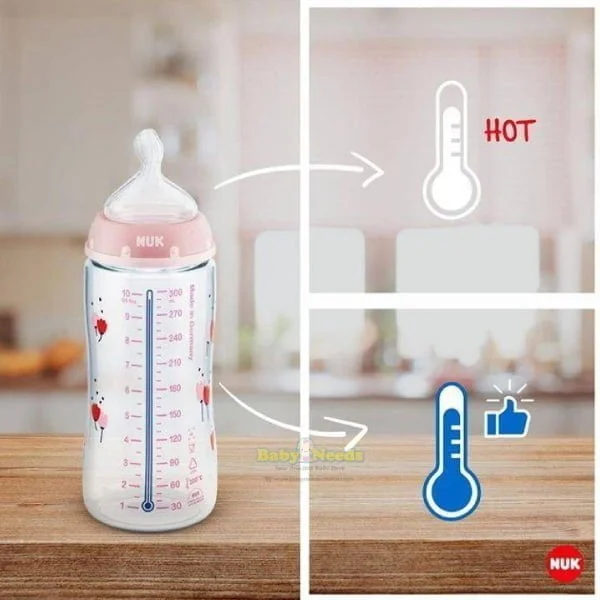 Nuk Premium Choice+ Wide Neck PP Bottle Temperature Control with Silicone Teat 150ml/300ml - Image 7
