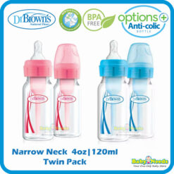Dr Brown's Options+ PP Narrow Neck Twin Bottle ( 4oz/120ml ) [NEW Version]