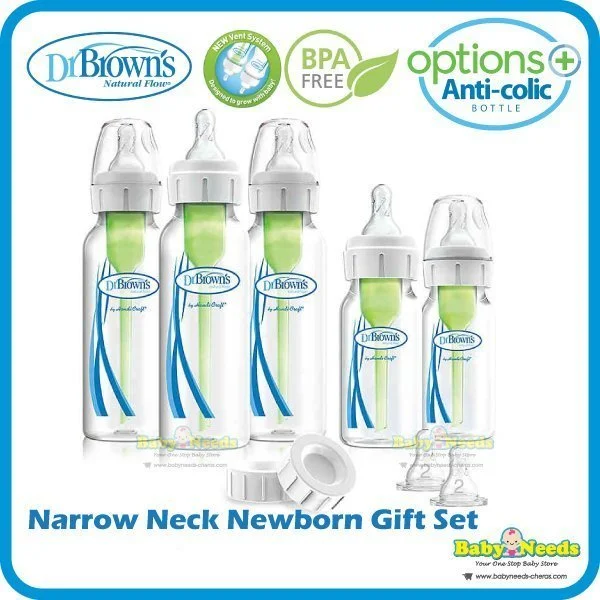 Dr Brown's Options+ PP Narrow Neck Bottle Newborn Gift Set [NEW Version]