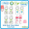 Dr Brown's Options+ PP Wide Neck Twin Bottle ( 5oz/150ml ) [NEW Version]