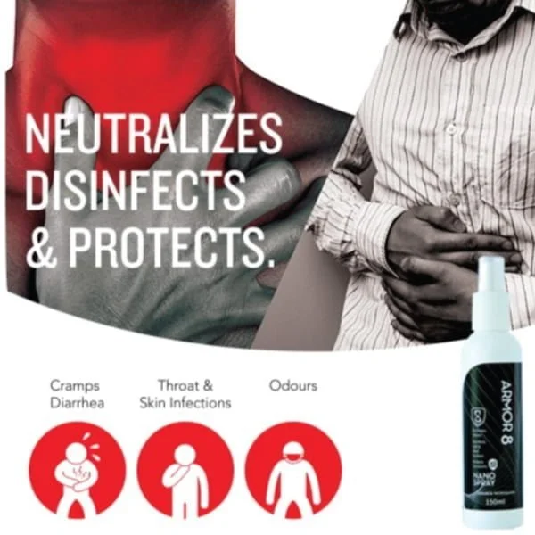 Armor8 Nano Anti-Bacteria Spray 250ml - Image 6
