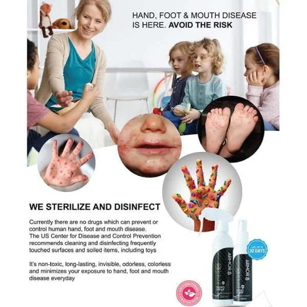 Armor8 Nano Anti-Bacteria Spray 250ml - Image 3