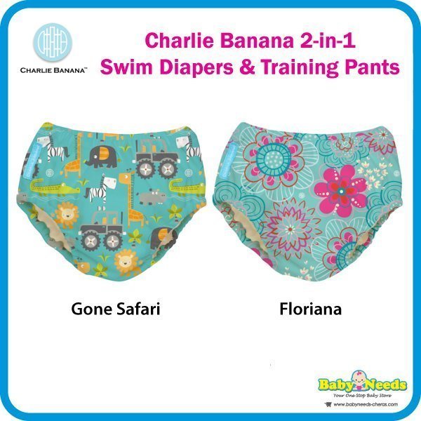 Charlie Banana 2-in-1 Swim Diaper & Training Pants Florida Pink Large 1pc |  Mannings Online Store