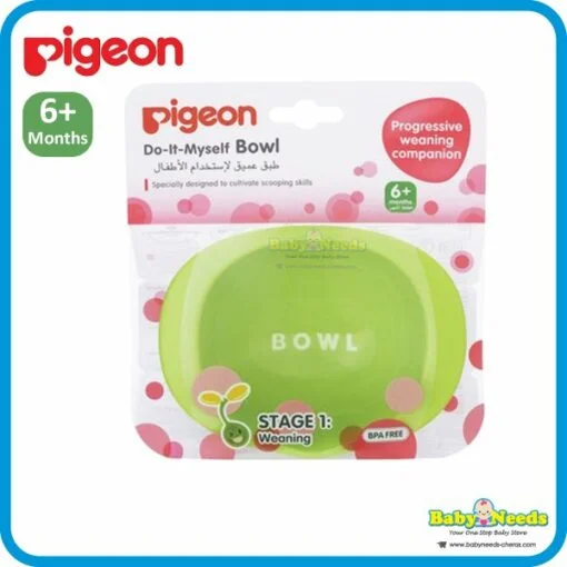 Pigeon Do-It-Myself Baby Bowl/Dish/Plate/Cutlery Set/Bib - Image 2