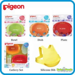Pigeon Do-It-Myself Baby Bowl/Dish/Plate/Cutlery Set/Bib