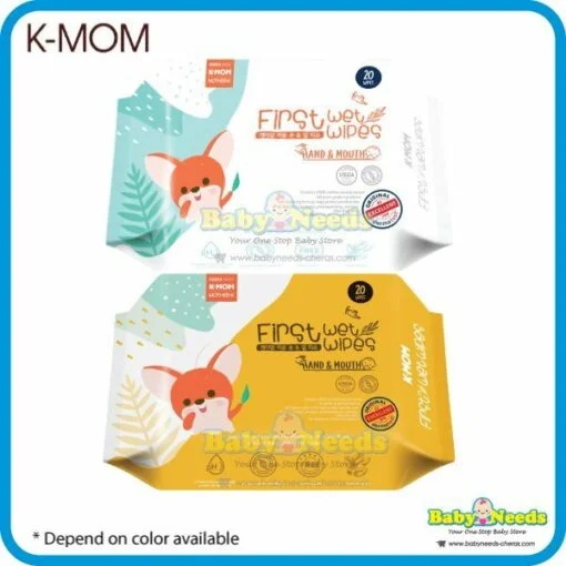 K-Mom First Wet Wipes Hand and Mouth Baby Wipes 20pcs (1pack)