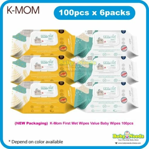 K-Mom First Wet Wipes Value / Premium Baby Wipes 100pcs (6packs) - Image 3