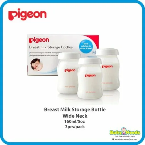Pigeon Breastmilk Storage Bag 120ml/180ml/Wide Neck Storage Bottle 160ml/5oz (3pcs) - Image 5