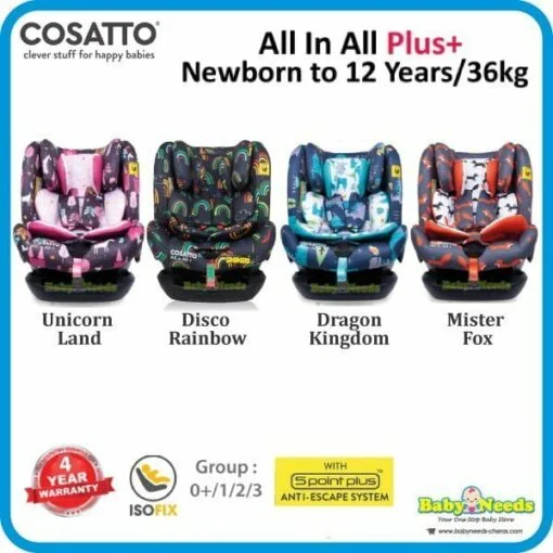 Cosatto All in All Plus Car Seat (Newborn to 12 years)