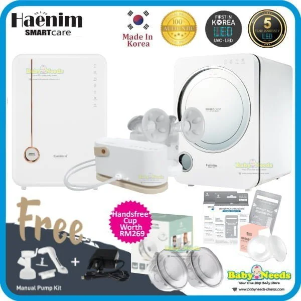 Haenim 3G+/4G Smart View UVC-LED Sterilizer with NexusFit™ 7X Electric Breast Pump