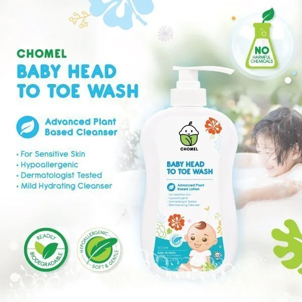 Chomel Baby Head To Toe Wash/Antibac Head to Toe Wash 500ml - Image 6