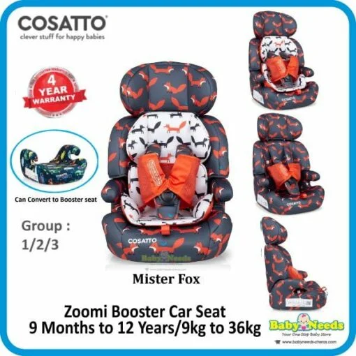 Cosatto Zoomi Booster Car Seat (9month to 12 years) - Image 4