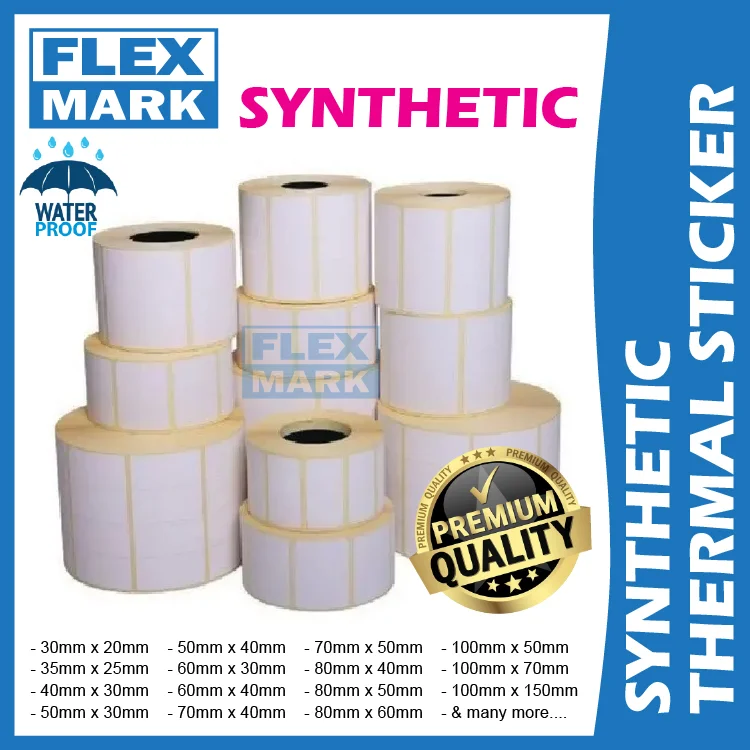 Thermal Shipping Label Barcode Sticker Paper Printer Roll A6 20 x 25 x 30 x 35 40 50 60 70 80 100 150 - Image 5