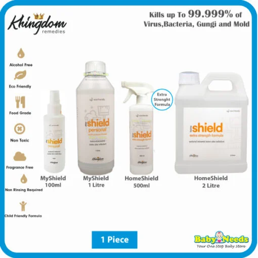 Khingdom Remedies Shield Personal Disinfectant Nano Antivirus Spray (100ml/500ml/1L/2L)