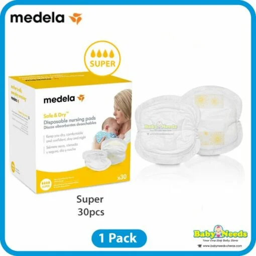 Medela Safe & Dry Ultra-thin Disposable Nursing Breast Pads 30's (Regular/Super) - Image 3