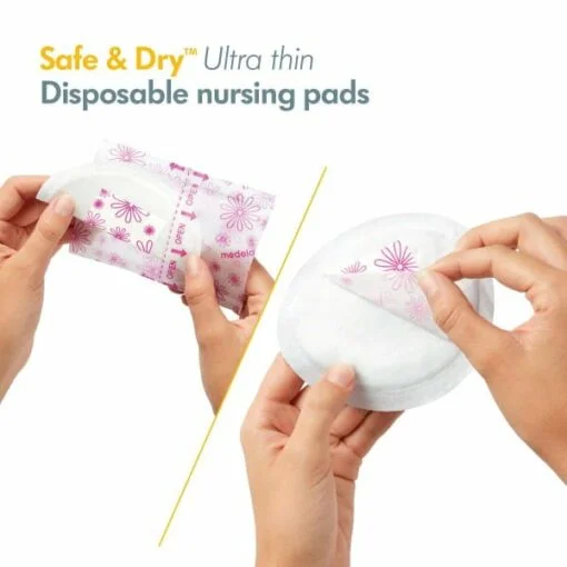 Medela Safe & Dry Ultra-thin Disposable Nursing Breast Pads 30's (Regular/Super) - Image 4