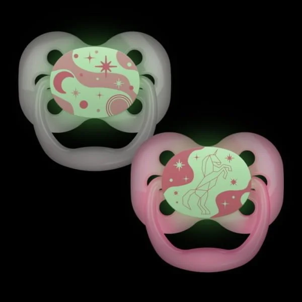 Dr Brown's Advantage Pacifiers Glow in the Dark Stage 1 (0-6m)/Stage 2 (6-18m) 2pcs - Image 7