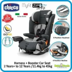 Chicco MyFit Zip Air Isofix Harness + Booster Car Seat