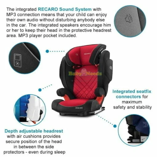 Recaro Monza Nova 2 Seatfix Car Seat (3 Years to 12 Years) - Image 5