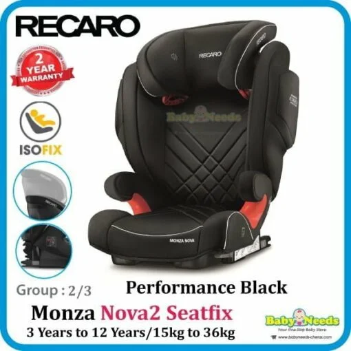 Recaro Monza Nova 2 Seatfix Car Seat (3 Years to 12 Years) - Image 3