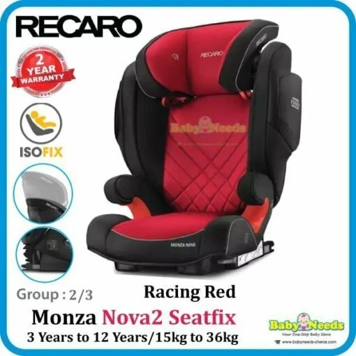 Recaro Monza Nova 2 Seatfix Car Seat (3 Years to 12 Years) - Image 2