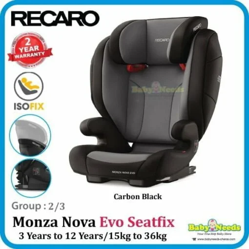 Recaro Monza Nova Evo Seatfix Car Seat (3 Years to 12 Years) - Image 4