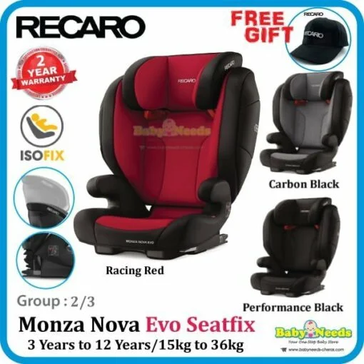 Recaro Monza Nova Evo Seatfix Car Seat (3 Years to 12 Years)