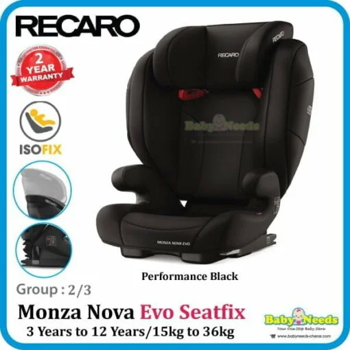 Recaro Monza Nova Evo Seatfix Car Seat (3 Years to 12 Years) - Image 3