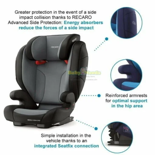 Recaro Monza Nova Evo Seatfix Car Seat (3 Years to 12 Years) - Image 5