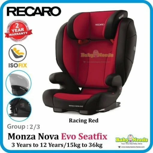 Recaro Monza Nova Evo Seatfix Car Seat (3 Years to 12 Years) - Image 2