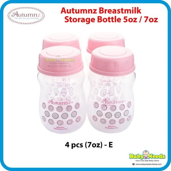 Autumnz Breastmilk Storage Bottles Wide Neck 5oz/7oz (4/8 Bottles) - Image 6