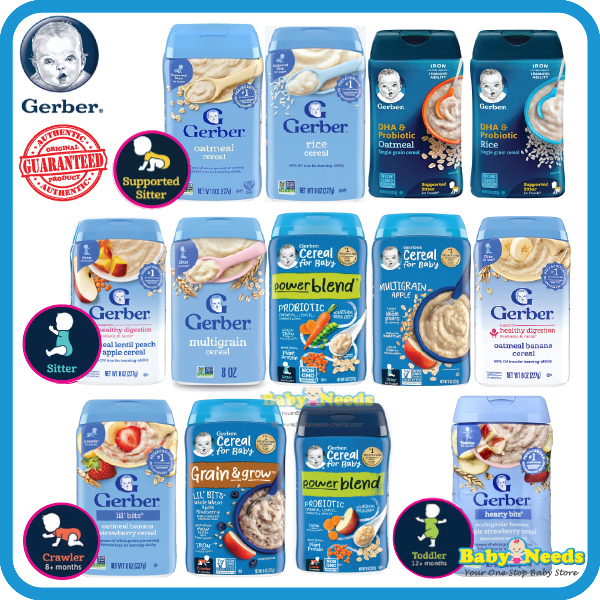 Gerber Baby Cereal (Oatmeal/Rice/Whole Wheat/Multigrain)
