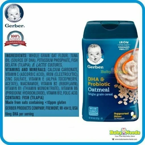Gerber Baby Cereal (Oatmeal/Rice/Whole Wheat/Multigrain) - Image 2