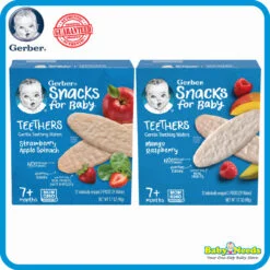 Gerber Baby Teethers Gentle Teething Wafers (Strawberry Apple Spinach/Mango Raspberry)