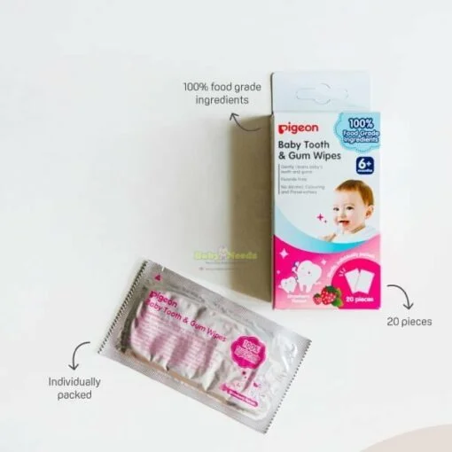 Pigeon Baby Tooth & Gum Wipes (20pcs/box) - Image 5