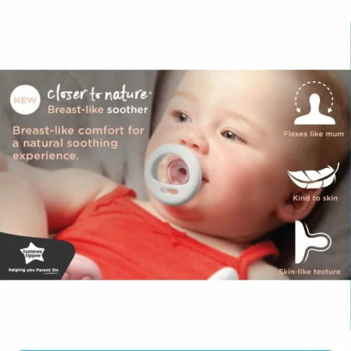 Tommee Tippee Closer To Nature Teats Like Soother with Hygiene Cover - Image 4