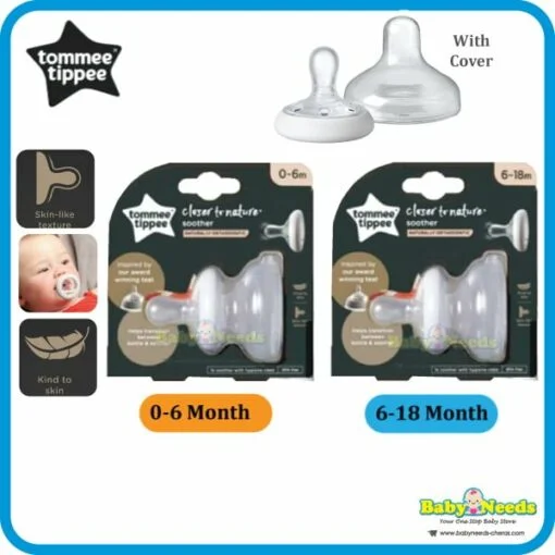 Tommee Tippee Closer To Nature Teats Like Soother with Hygiene Cover