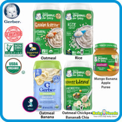 Gerber Organic Baby Cereal (Oatmeal/Rice/Oatmeal Banana/Oatmeal Millet Quinoa)