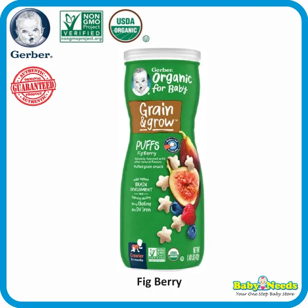 Gerber Organic Grain Snack Puff (Apple/Cranberry Orange/Fig Berry) - Image 4