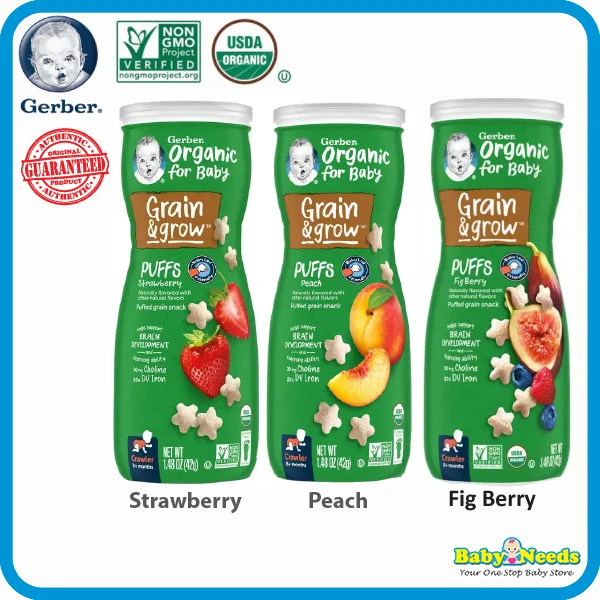 Gerber Organic Grain Snack Puff (Apple/Cranberry Orange/Fig Berry)