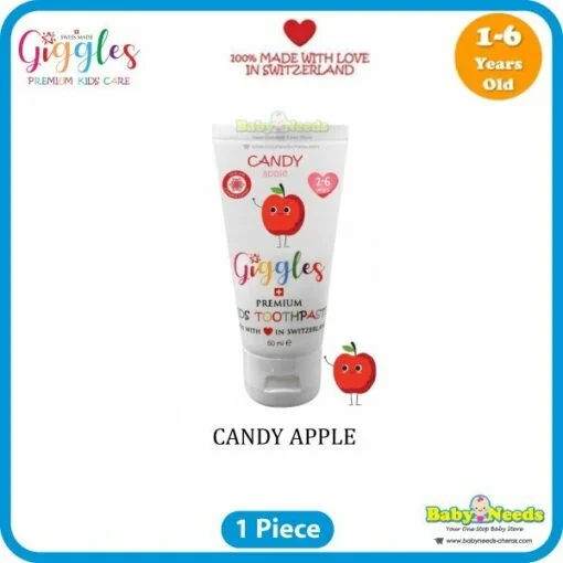 Giggles Premium Kids Toothpaste (Candy Donut/Chocolate Cupcake/Candy Apple/Mandarin Delight/Melon Delight/Strawberry Short Cake) - Image 4