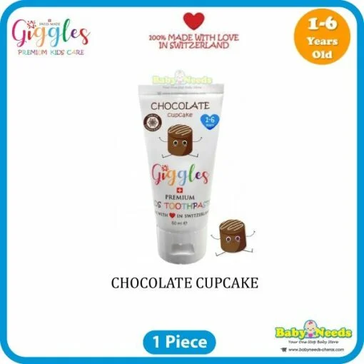 Giggles Premium Kids Toothpaste (Candy Donut/Chocolate Cupcake/Candy Apple/Mandarin Delight/Melon Delight/Strawberry Short Cake) - Image 3