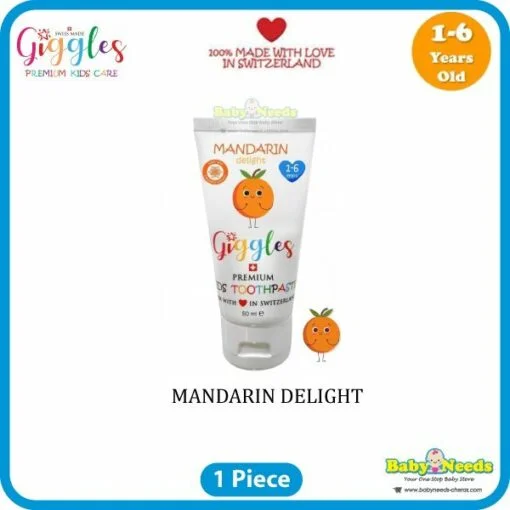 Giggles Premium Kids Toothpaste (Candy Donut/Chocolate Cupcake/Candy Apple/Mandarin Delight/Melon Delight/Strawberry Short Cake) - Image 5